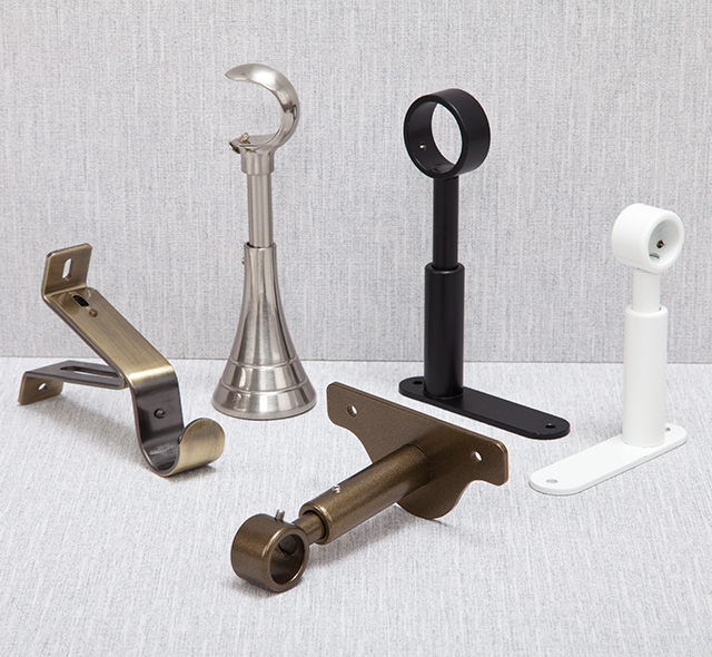 Curtain Pole Brackets and Connectors | Poles & Blinds