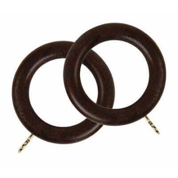 Rolls Woodline Curtain Rings for 28mm Curtain Poles (4 per pack)