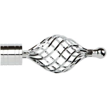 Galleria Twisted Cage Finial for 35mm Curtain Poles