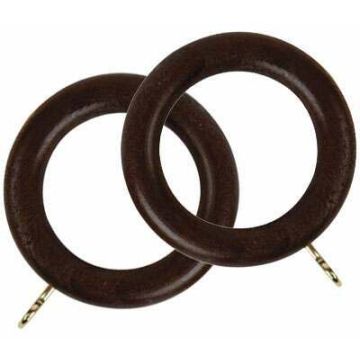 Rolls Woodline Curtain Rings for 50mm Poles (4 per pack)