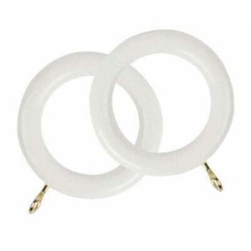 Rolls Woodline Curtain Rings for 28mm Curtain Poles (4 per pack)